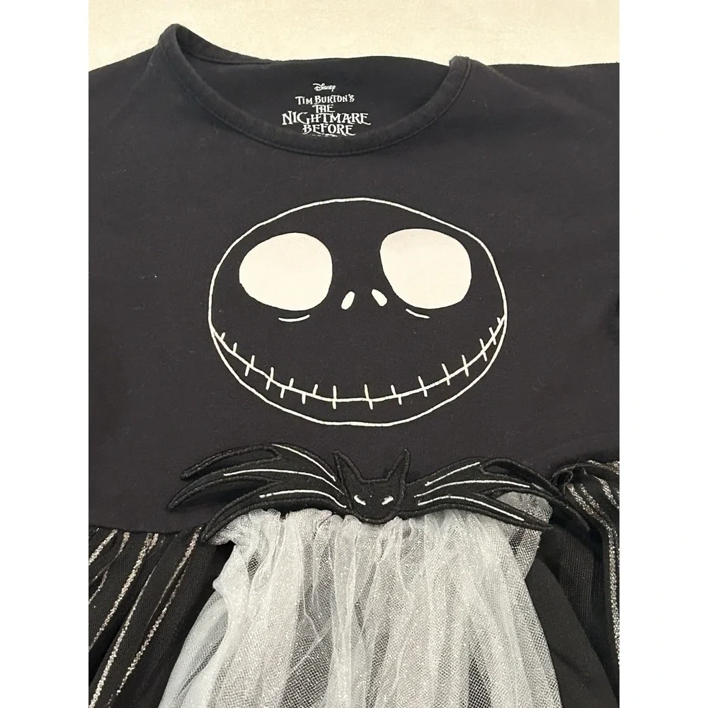 Disneys Nightmare Before Christmas Girls Dress L 10-12 Tulle Halloween Costume - Picture 4 of 4
